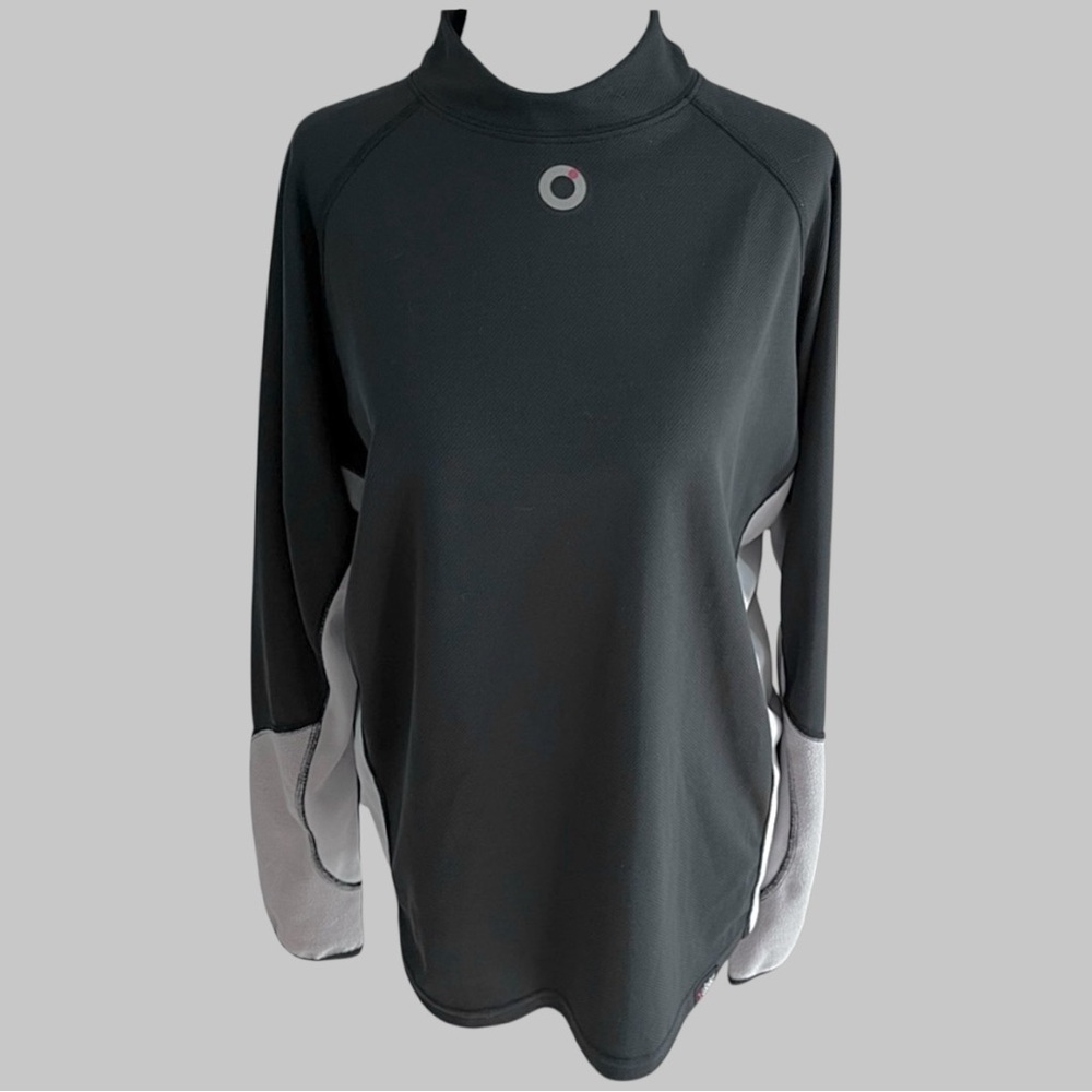 180s—Men’s Training Top~Size L~Mock Neck~Black & Grey